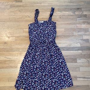 Walking on sunshine, navy, pink, orange, white, size small